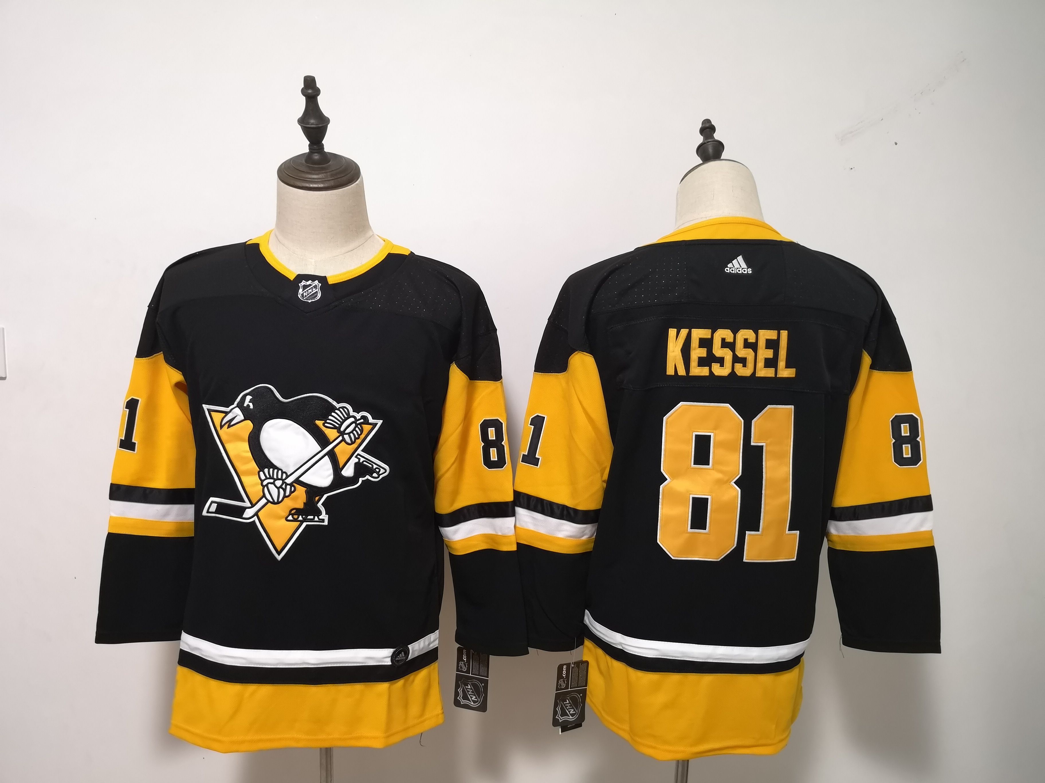 Women Pittsburgh Penguins 81 Kessel Black Hockey Stitched Adidas NHL Jerseys